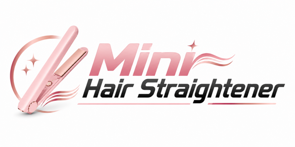Mini Hair Straightener logo y producto